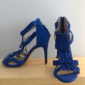 Steve Madden Fringly Fringe Sandal Heels